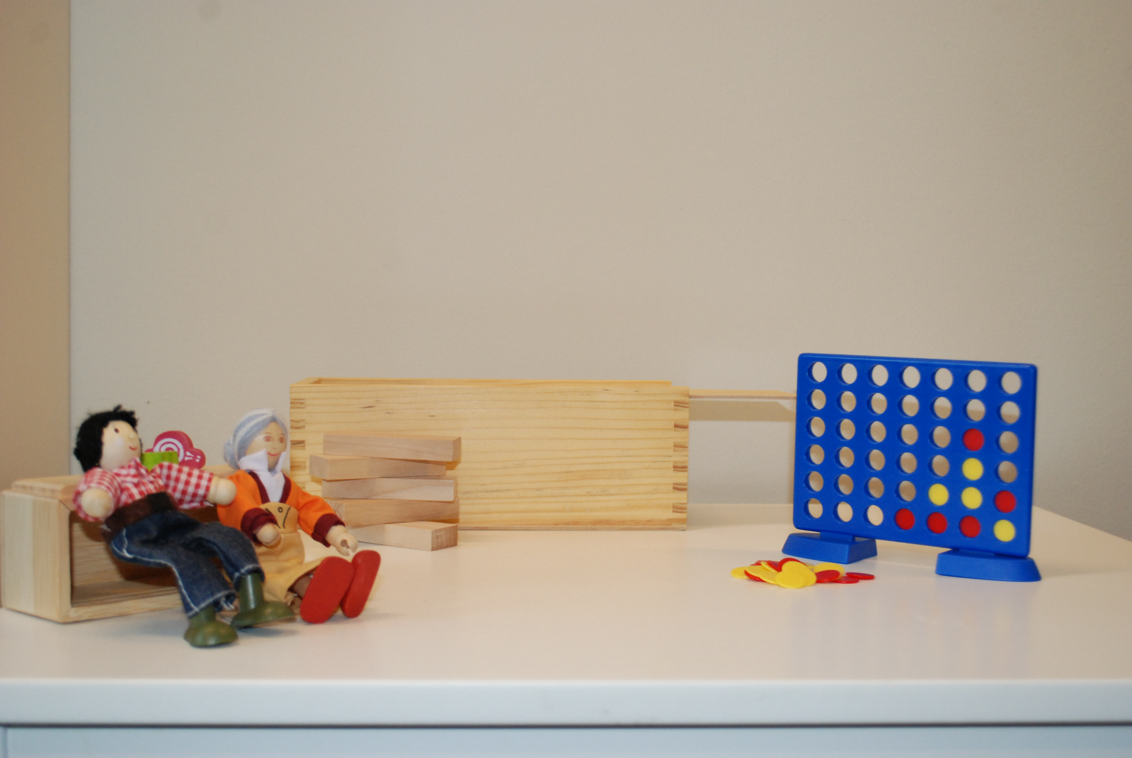 Lekeutstyr og spill.